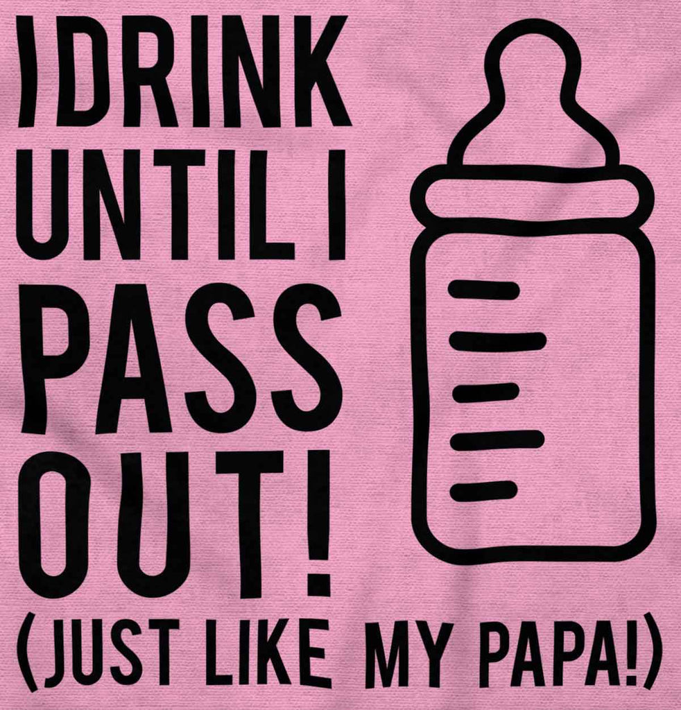 Drink Until I Pass Out Infant Baby Bib-Direct To Garment Print-Brisco Baby