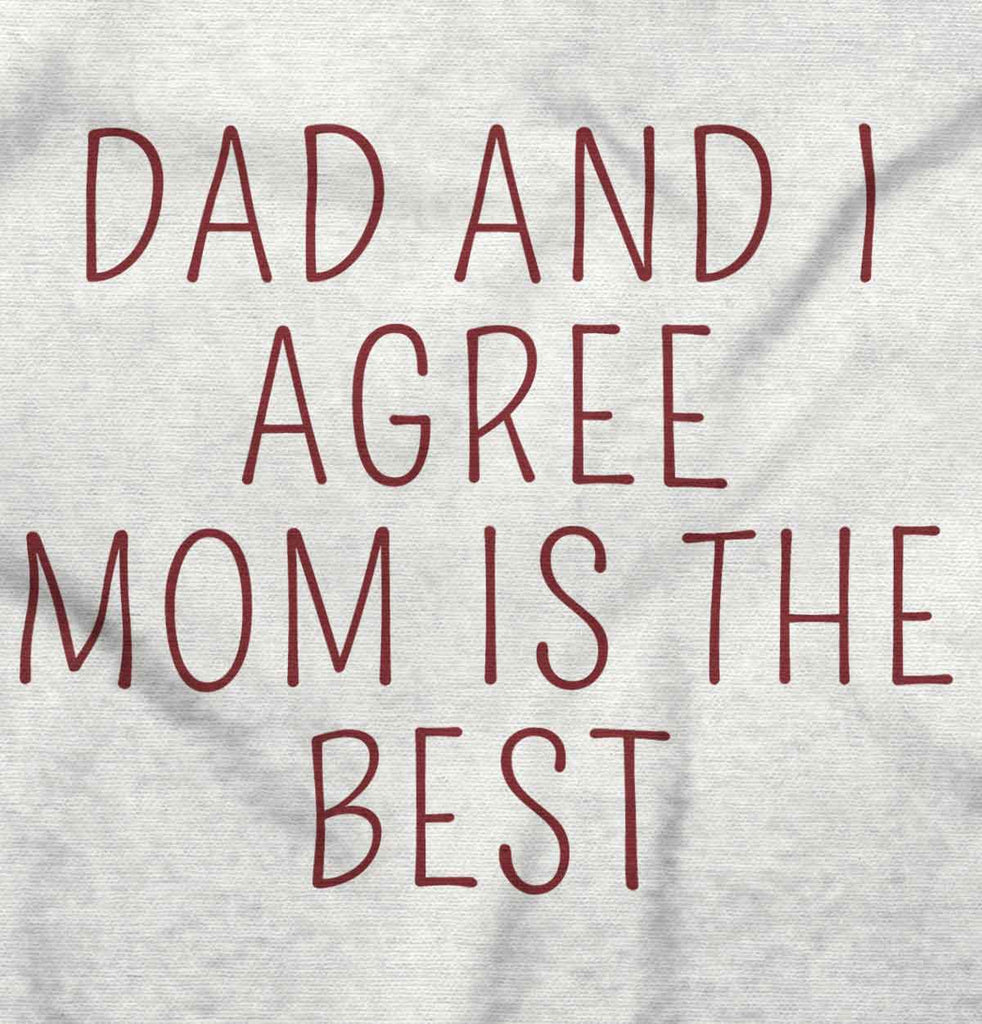 Mom Is Best Baby Striped Skirt Dress-Direct To Garment Print-Brisco Baby