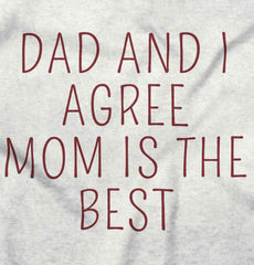 Mom Is Best Baby Striped Skirt Dress-Direct To Garment Print-Brisco Baby