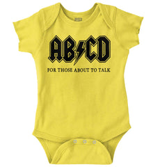 AB CD Romper Bodysuit-Direct To Garment Print-Brisco Baby