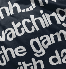 Watching the Game Infant Toddler T Shirt-Direct To Garment Print-Brisco Baby