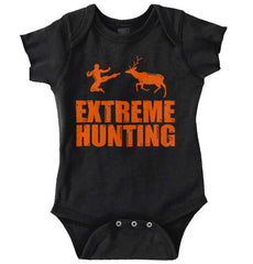 Extreme Deer Hunting Romper Bodysuit-Direct To Garment Print-Brisco Baby