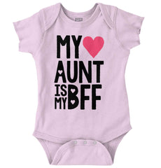 Aunt Is My BFF Romper Bodysuit-Direct To Garment Print-Brisco Baby