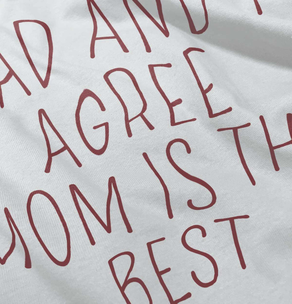 Mom Is Best Baby Striped Skirt Dress-Direct To Garment Print-Brisco Baby