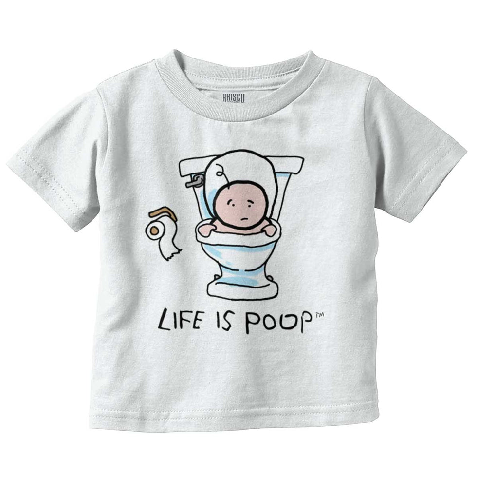 Baby Toilet Infant Toddler T Shirt-Direct To Garment Print-Brisco Baby