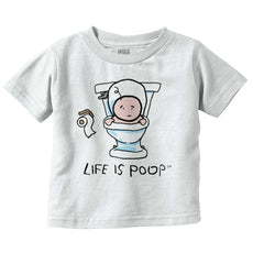 Baby Toilet Infant Toddler T Shirt-Direct To Garment Print-Brisco Baby
