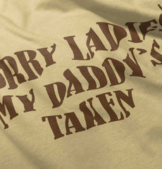 Daddy's Taken Romper Bodysuit-Direct To Garment Print-Brisco Baby