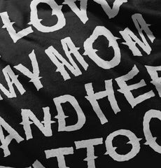 Mom's Tattoos Infant Baby Bib-Direct To Garment Print-Brisco Baby