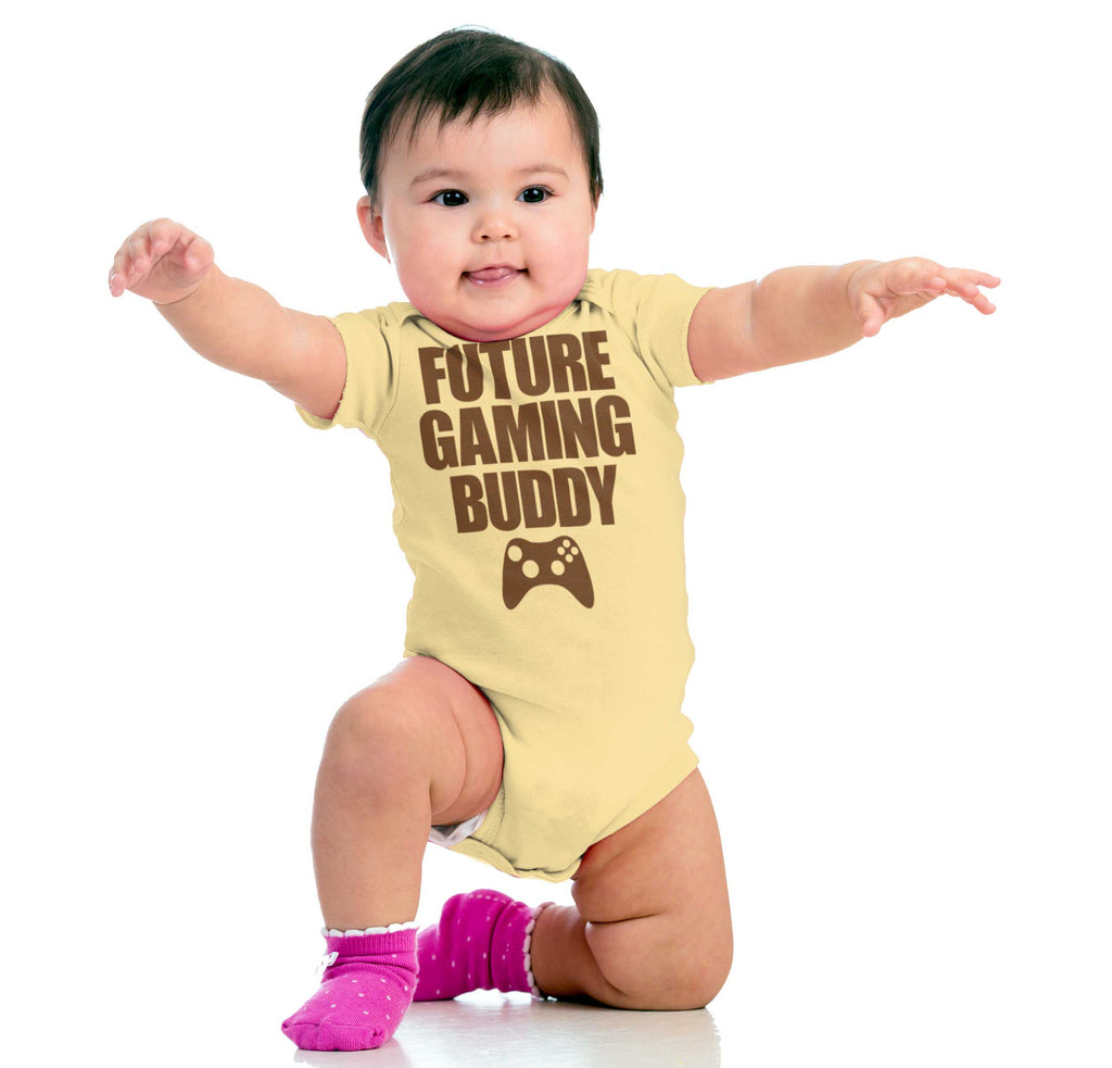 Future Gaming Buddy Romper Bodysuit-Direct To Garment Print-Brisco Baby