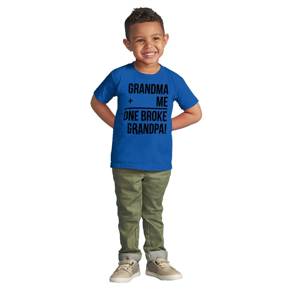 One Broke Grandpa Infant Toddler T Shirt-Direct To Garment Print-Brisco Baby