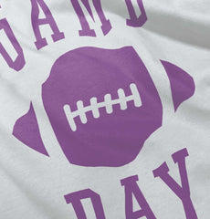 Game Day Toddler Ruffle Bottom Tee-Direct To Garment Print-Brisco Baby
