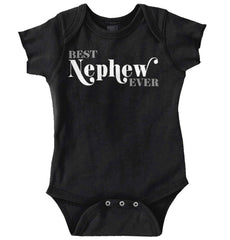 Best Nephew Ever Romper Bodysuit-Direct To Garment Print-Brisco Baby