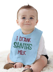 Drank Santas Milk Infant Baby Bib-Direct To Garment Print-Brisco Baby