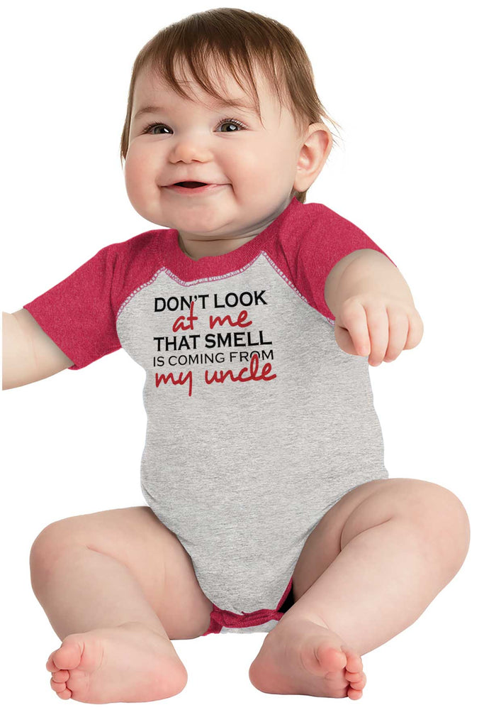 That Smell Raglan Romper Bodysuit-Direct To Garment Print-Brisco Baby
