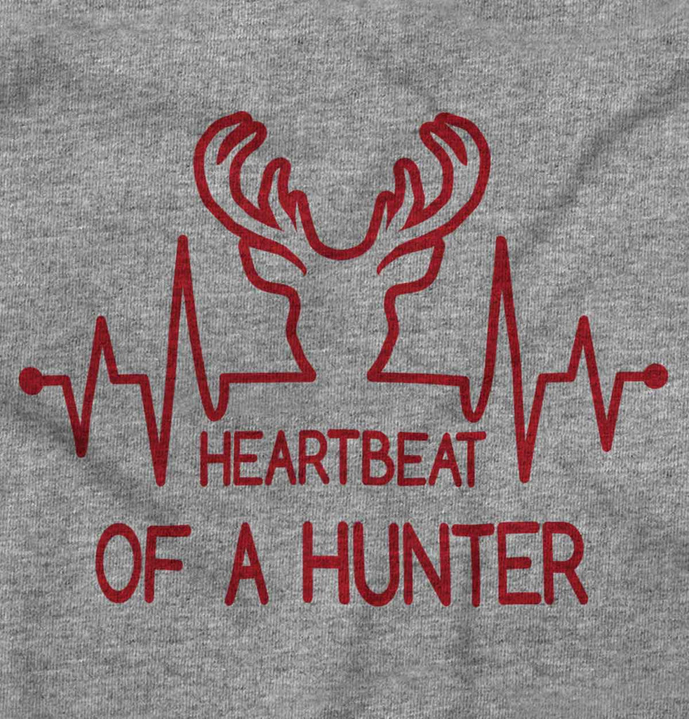 Deer Hunter Heartbeat Romper Bodysuit-Direct To Garment Print-Brisco Baby