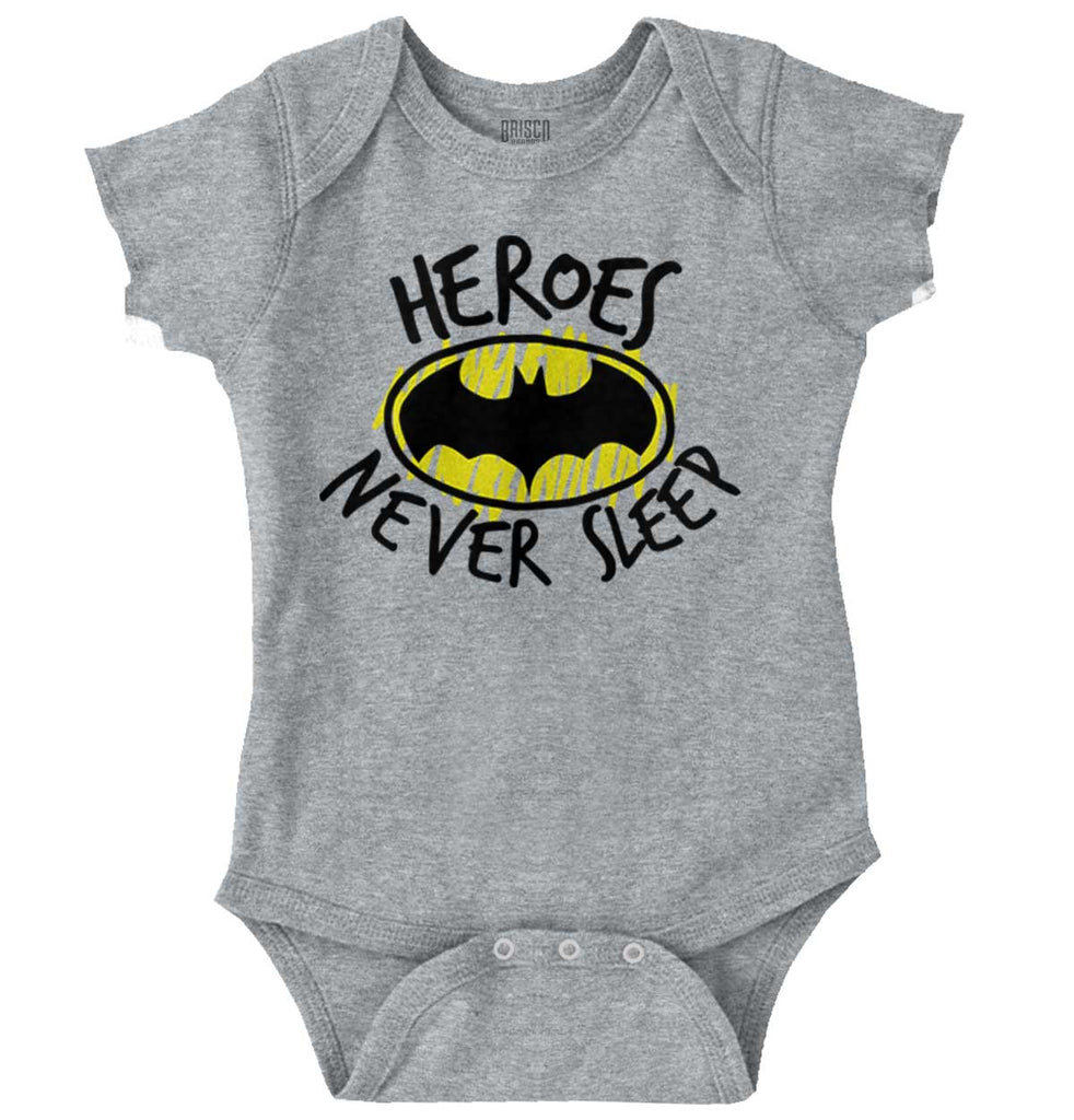 Heroes Never Sleep Romper Bodysuit-Direct To Garment Print-Brisco Baby