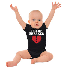 Heart Breaker Romper Bodysuit-Direct To Garment Print-Brisco Baby