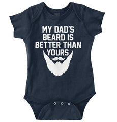 Dad's Beard Romper Bodysuit-Direct To Garment Print-Brisco Baby