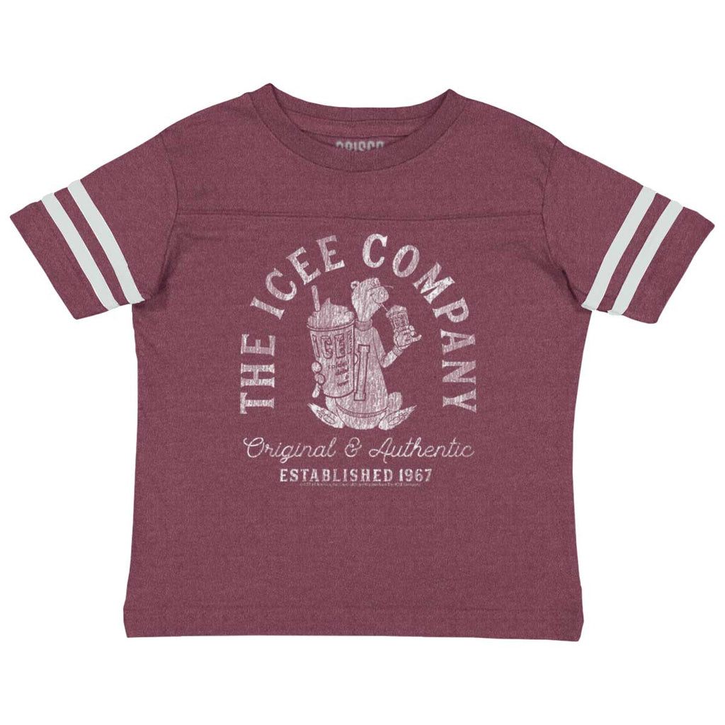 The Icee Company Toddler Football Jersey Tee-Direct To Garment Print-Brisco Baby