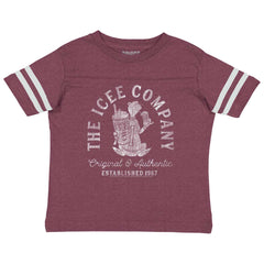 The Icee Company Toddler Football Jersey Tee-Direct To Garment Print-Brisco Baby