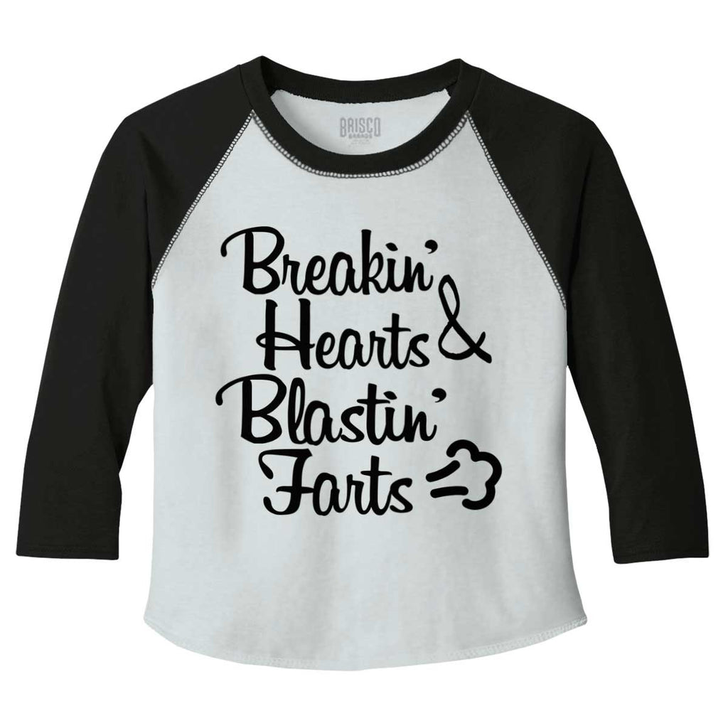 Blastin Farts Toddler Baseball-Direct To Garment Print-Brisco Baby