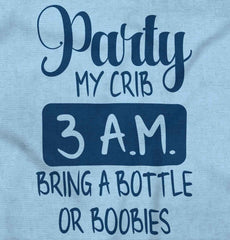 Party At My Crib Infant Toddler T Shirt-Direct To Garment Print-Brisco Baby