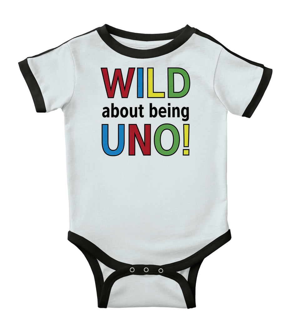 Uno Ringer Romper Bodysuit-Direct To Garment Print-Brisco Baby