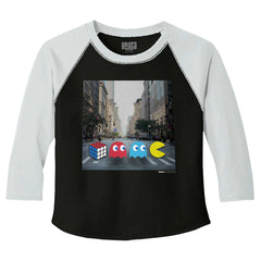 The Beatles Pac-Man Toddler Baseball-Direct To Garment Print-Brisco Baby