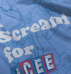 I Scream For Icee Toddler Baseball-Direct To Garment Print-Brisco Baby