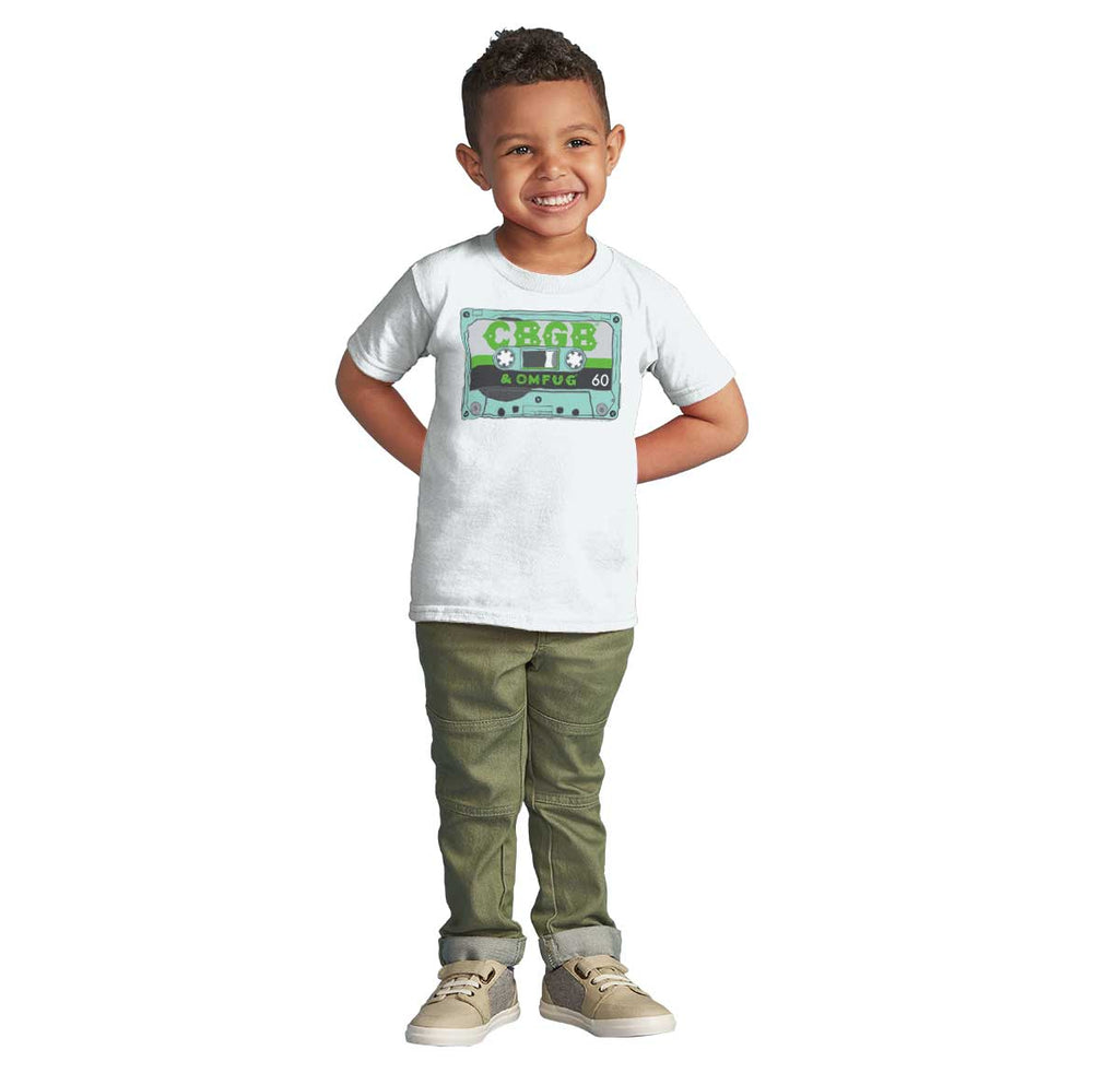 Cassette CBGB Infant Toddler T Shirt-Direct To Garment Print-Brisco Baby