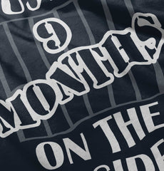 9 Months On The Inside Infant Toddler T Shirt-Direct To Garment Print-Brisco Baby