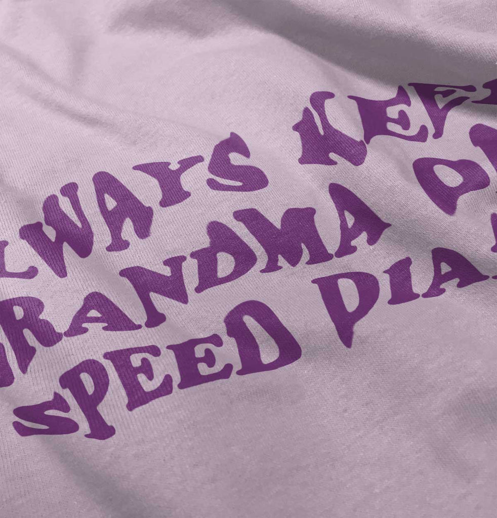 Always Keep Grandma Speed Dial Infant Baby Bib-Direct To Garment Print-Brisco Baby