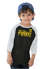 May The Forest Toddler Baseball-Direct To Garment Print-Brisco Baby