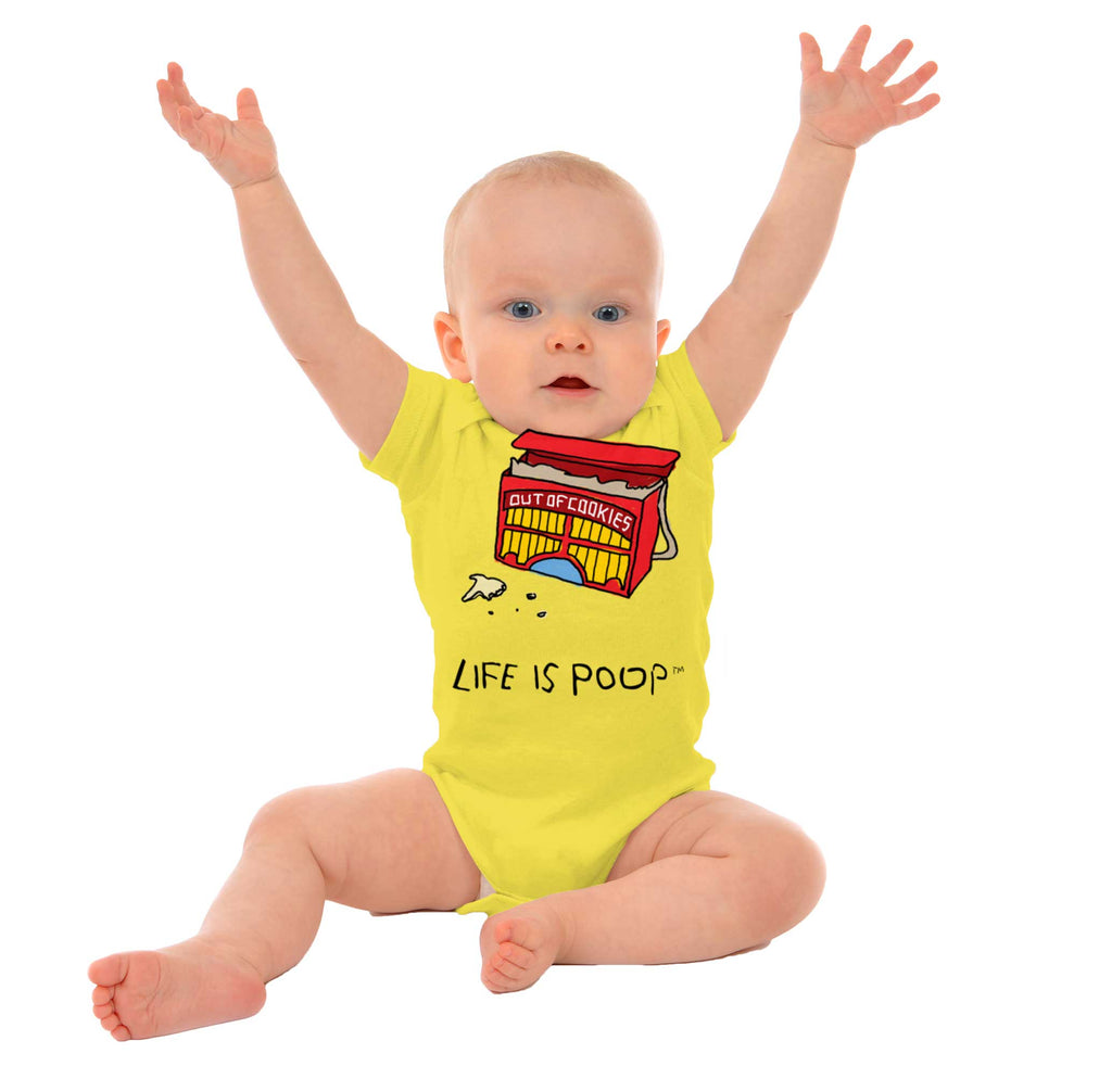 Out of Cookies Romper Bodysuit-Direct To Garment Print-Brisco Baby