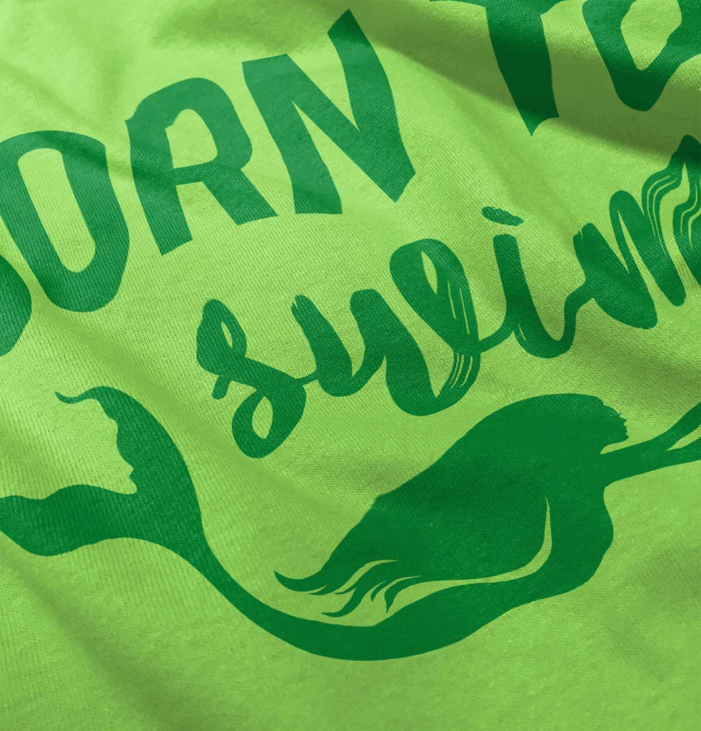 Born To Swim Infant Toddler T Shirt-Direct To Garment Print-Brisco Baby