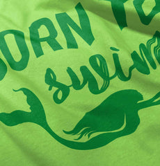 Born To Swim Infant Toddler T Shirt-Direct To Garment Print-Brisco Baby