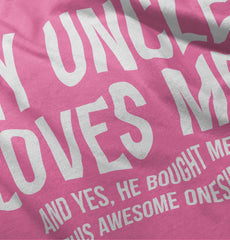 Uncle Loves Me Bough Baby Polka Dot Skirt Dress-Direct To Garment Print-Brisco Baby