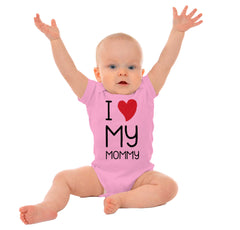 Love My Mommy Romper Bodysuit-Direct To Garment Print-Brisco Baby