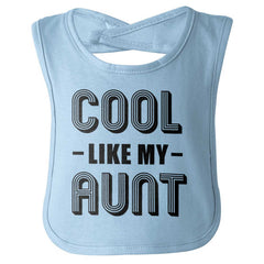 Cool Like My Aunt Infant Baby Bib-Direct To Garment Print-Brisco Baby