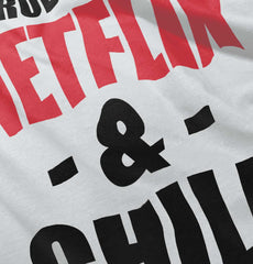 Netflix & Chill Romper Bodysuit-Direct To Garment Print-Brisco Baby