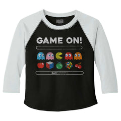 Game On Pac-Man Toddler Baseball-Direct To Garment Print-Brisco Baby