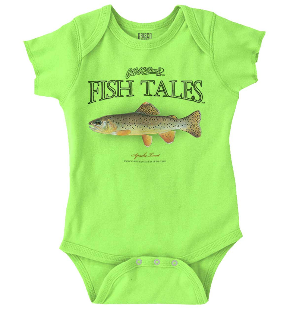 Apache Trout Romper Bodysuit-Direct To Garment Print-Brisco Baby
