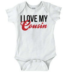 Love My Cousin Romper Bodysuit-Direct To Garment Print-Brisco Baby
