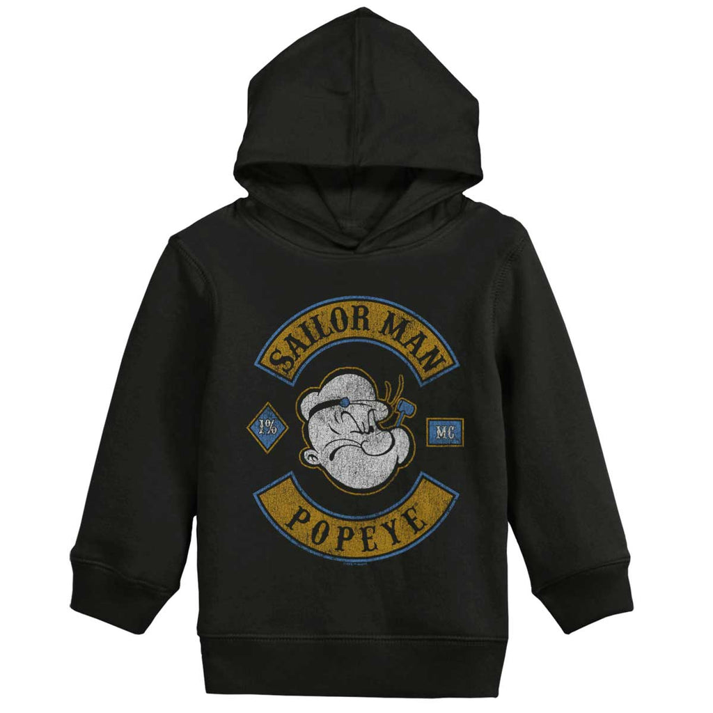 Popeye The Sailor Man Toddler Pullover Hoodie-Direct To Garment Print-Brisco Baby