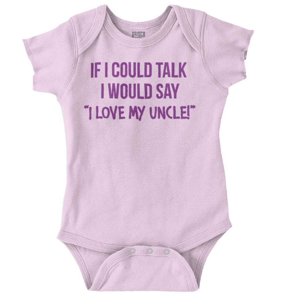 I Love My Uncle Toddler Romper Bodysuit-Direct To Garment Print-Brisco Baby