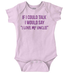 I Love My Uncle Toddler Romper Bodysuit-Direct To Garment Print-Brisco Baby