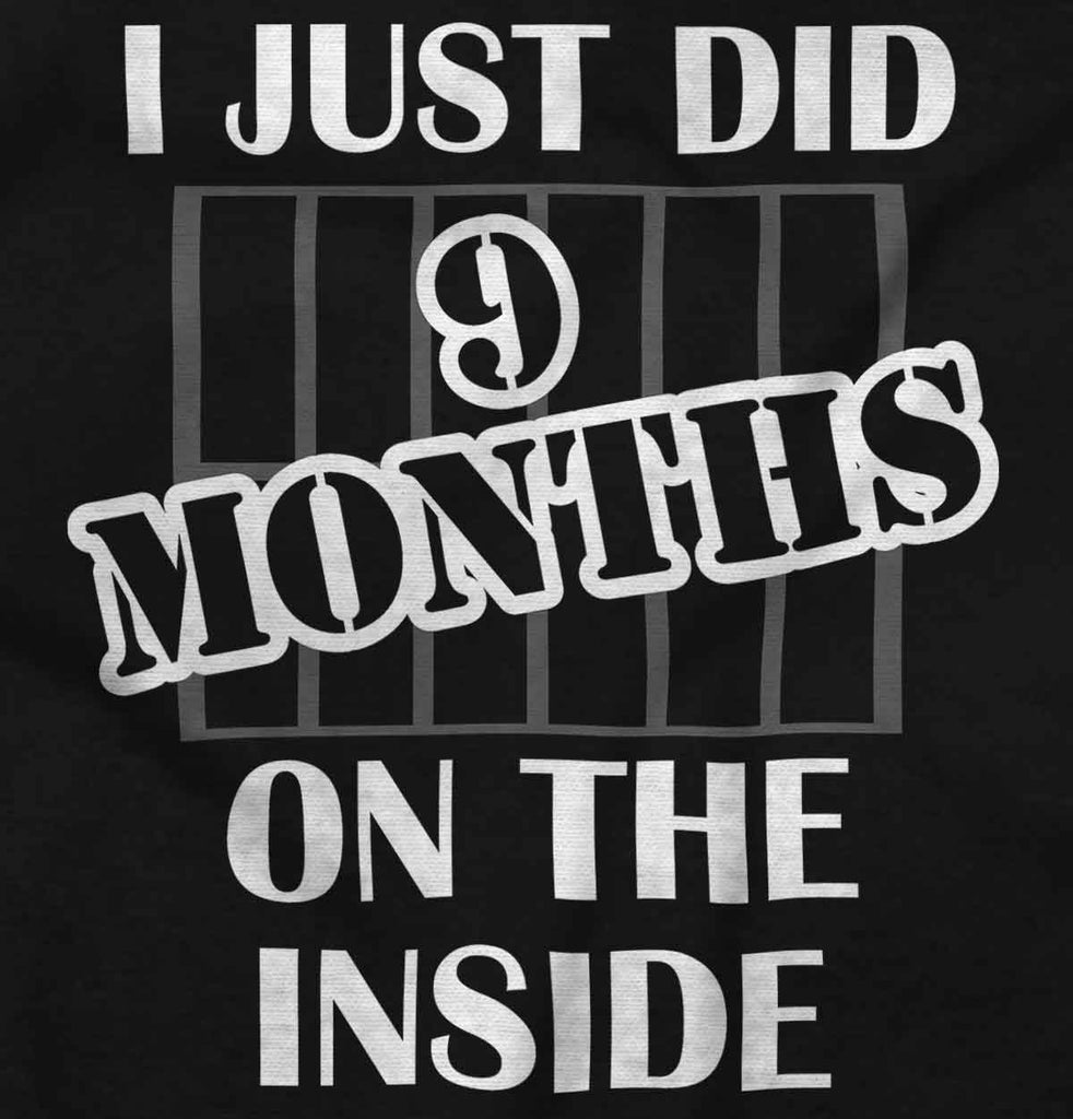 9 Months On The Inside Romper Bodysuit-Direct To Garment Print-Brisco Baby