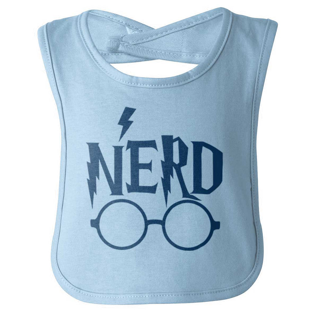 Nerd Harry Potter Infant Baby Bib-Direct To Garment Print-Brisco Baby
