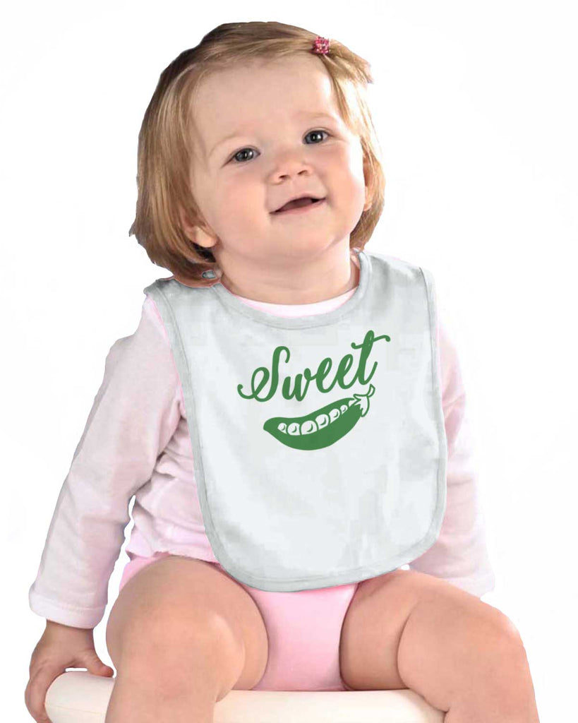 Sweet Pea Infant Baby Bib-Direct To Garment Print-Brisco Baby