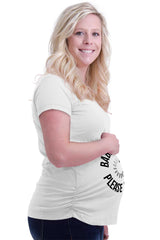 Baby Loading Please Wait Maternity T-Shirt-Direct To Garment Print-Brisco Baby